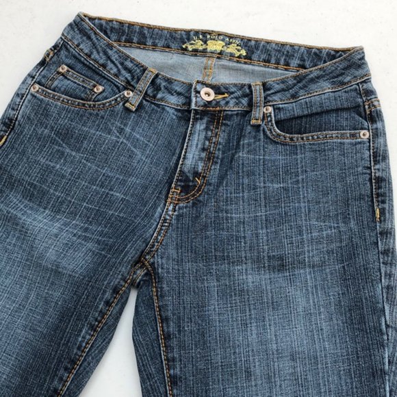 LIKE NEW US POLO ASSN BOOT JEANS 4/26x32 VINTAGE DENIM ⭐ - Picture 5 of 14